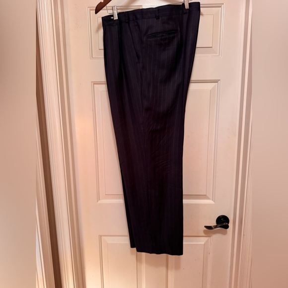 Ralph Lauren 100% Wool Men's Navy Pinstripe Suit - Picture 9 of 16